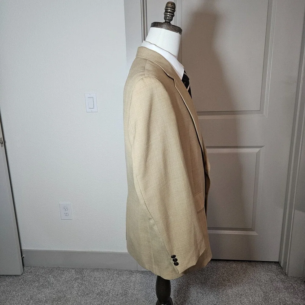 Botany 500 Suit Blazer Sport Coat Men 42S‎ Light Brown - Flaw